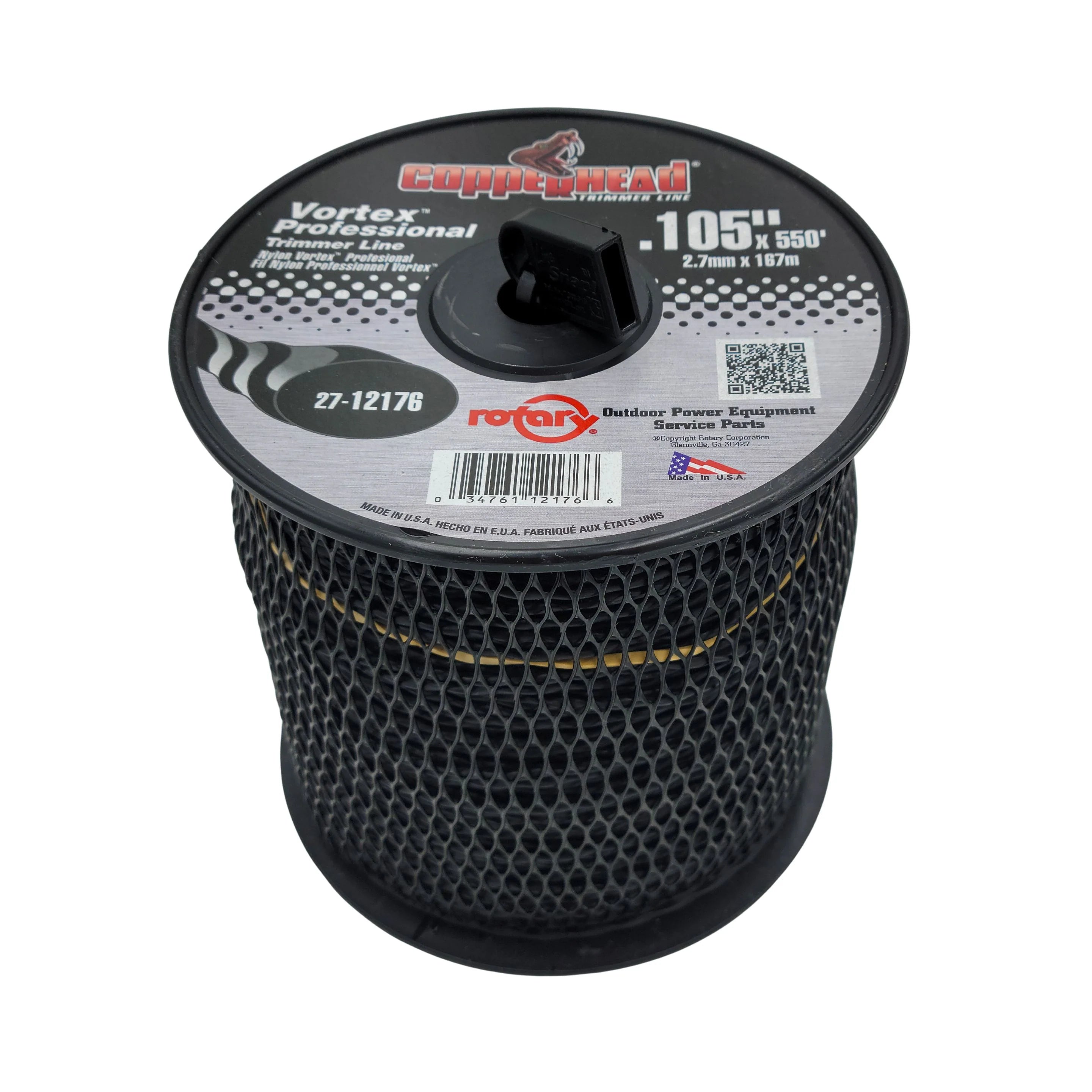 12176 - .105" x 550'  Copperhead Vortex Trimmer Line