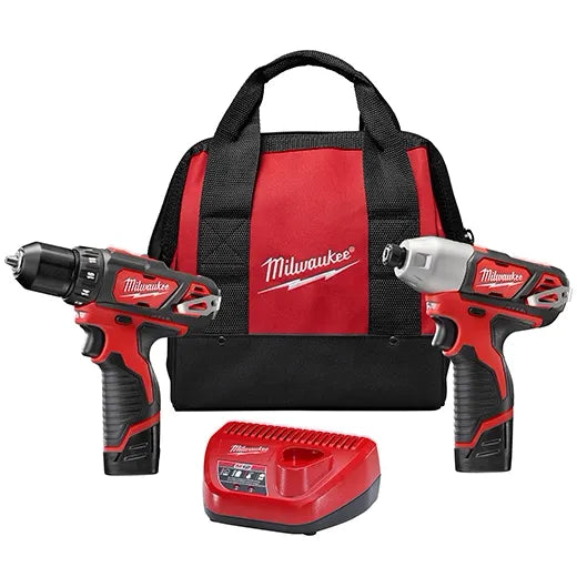 2494-22 MILWAUKEE M12™ Cordless 2-Tool Drill Driver/Impact Driver Combo Kit