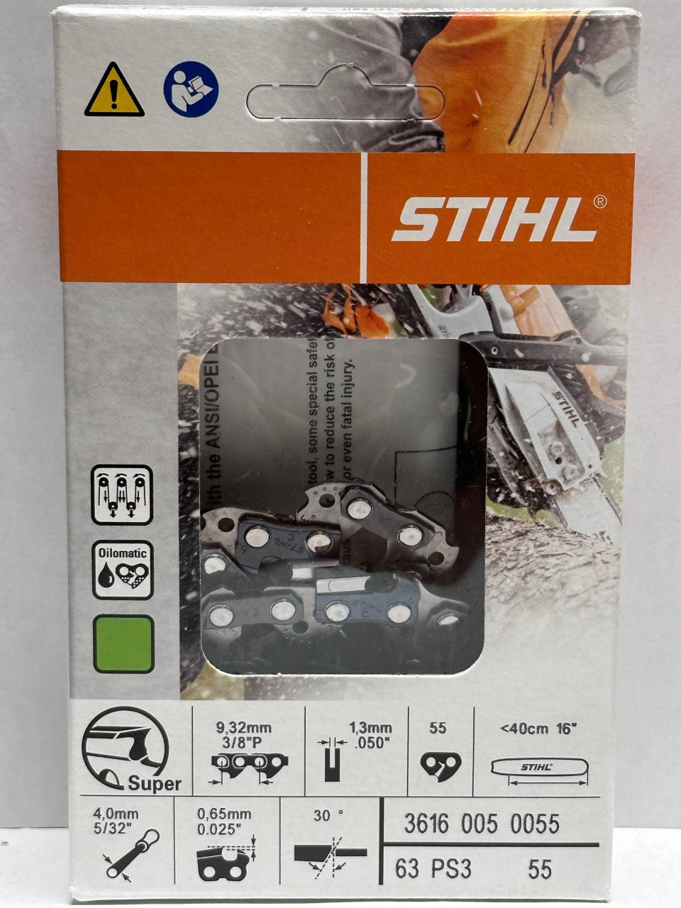 63PS3 55 Stihl CHAIN 63PS3 3/8P .050G