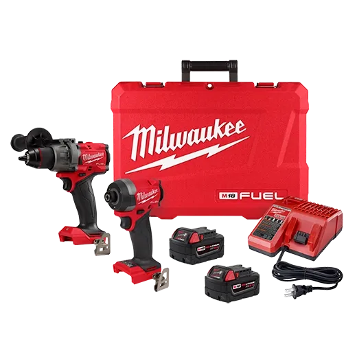 3697-22 MILWAUKEE M18 FUEL 18V Lithium-Ion Brushless Cordless Hammer Drill and Impact Driver Combo Kit (2-Tool)