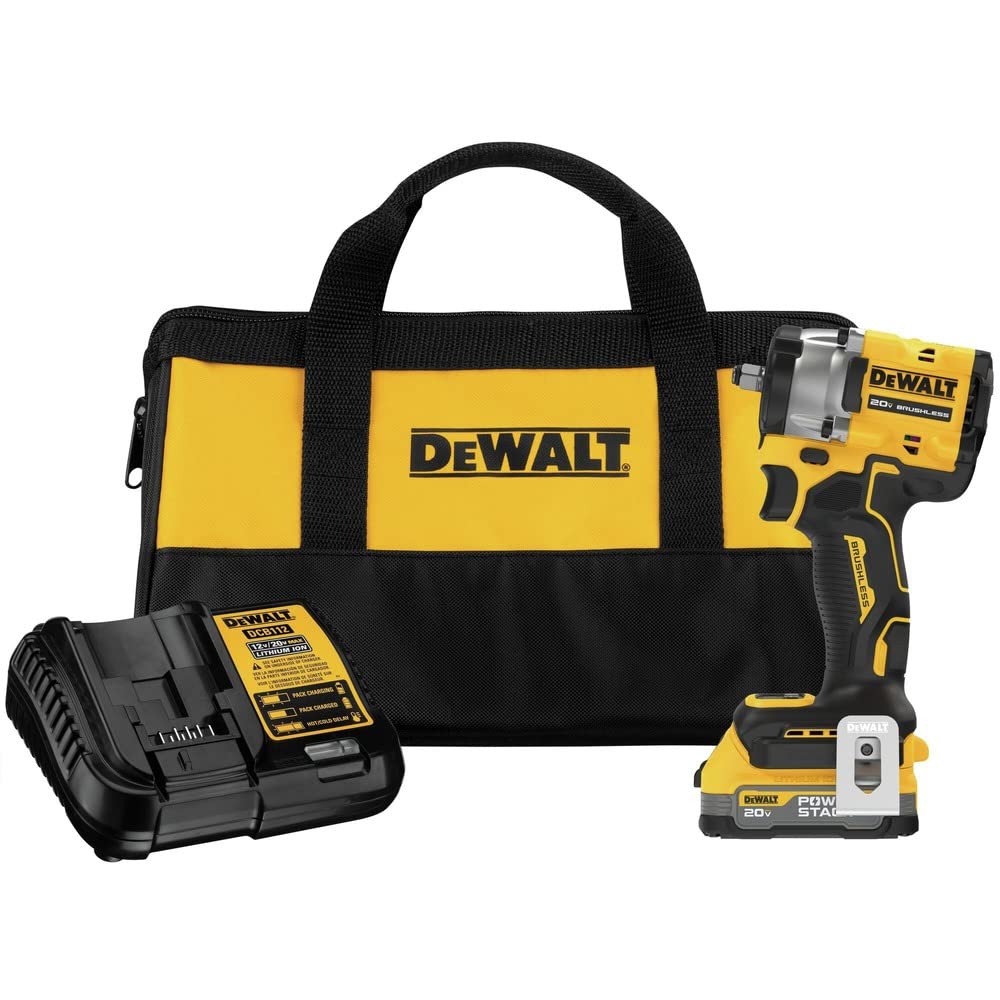 DCF923E1 DeWalt 3/8" Impact Wrench Kit