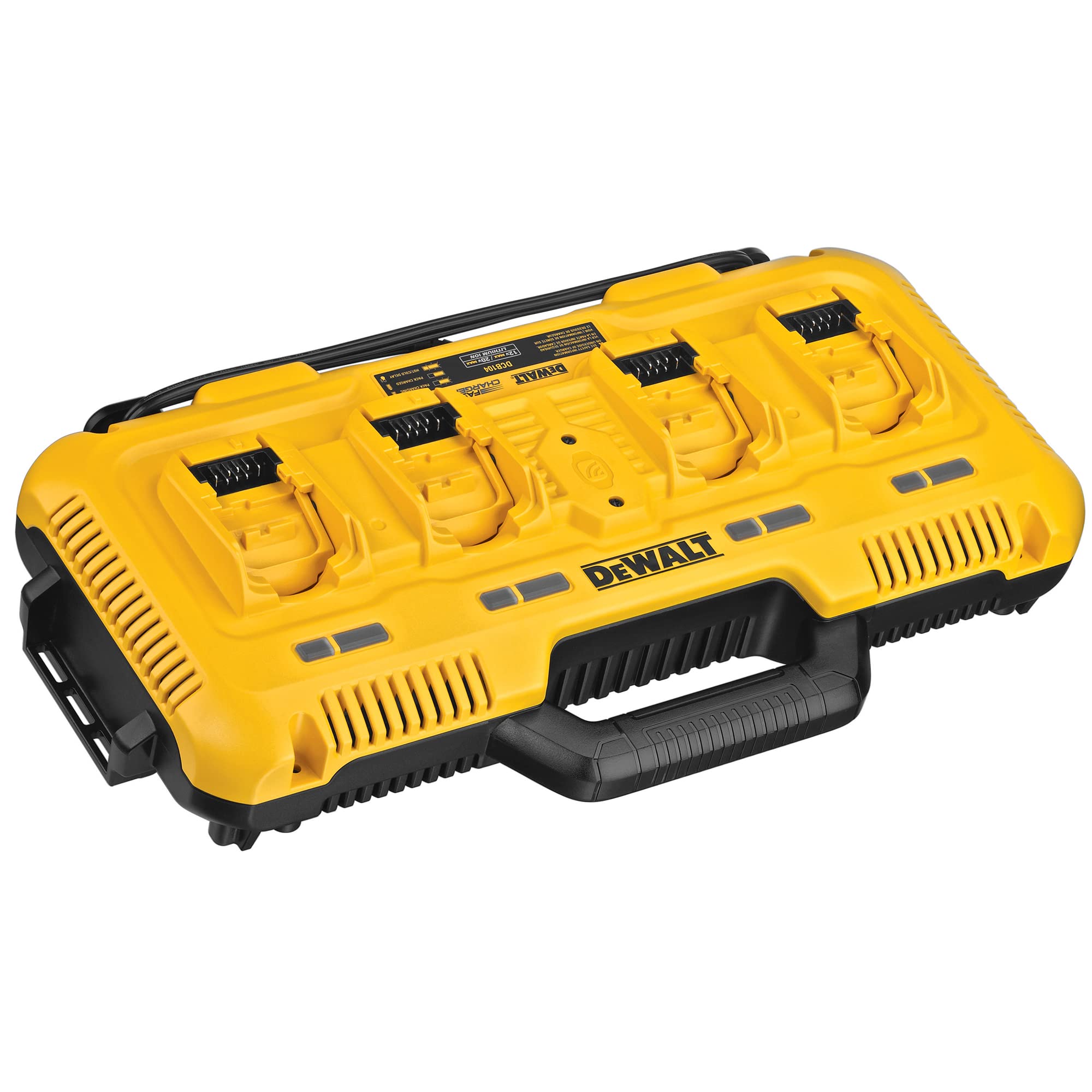 DCB104 DEWALT 12V MAX*/20V MAX*/ FLEXVOLT® 8 Amp Fan Cooled Multiport Fast Charger