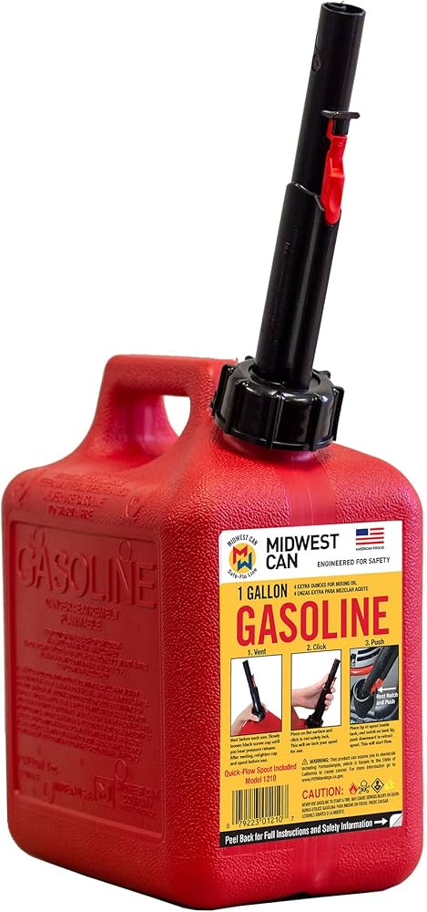 20240750 Midwest Can 1210/1200 1GAL 4OZ GAS CAN