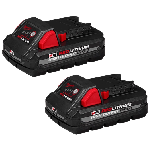 48-11-1837 MILWAUKEE M18™ REDLITHIUM™ HIGH OUTPUT™ CP3.0 Battery 2-Pack