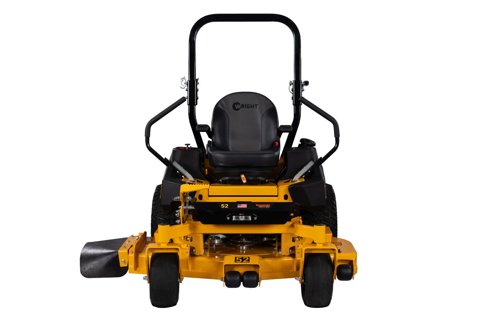 Wright ZTB zero-turn mower, front view (52 inch deck shown)